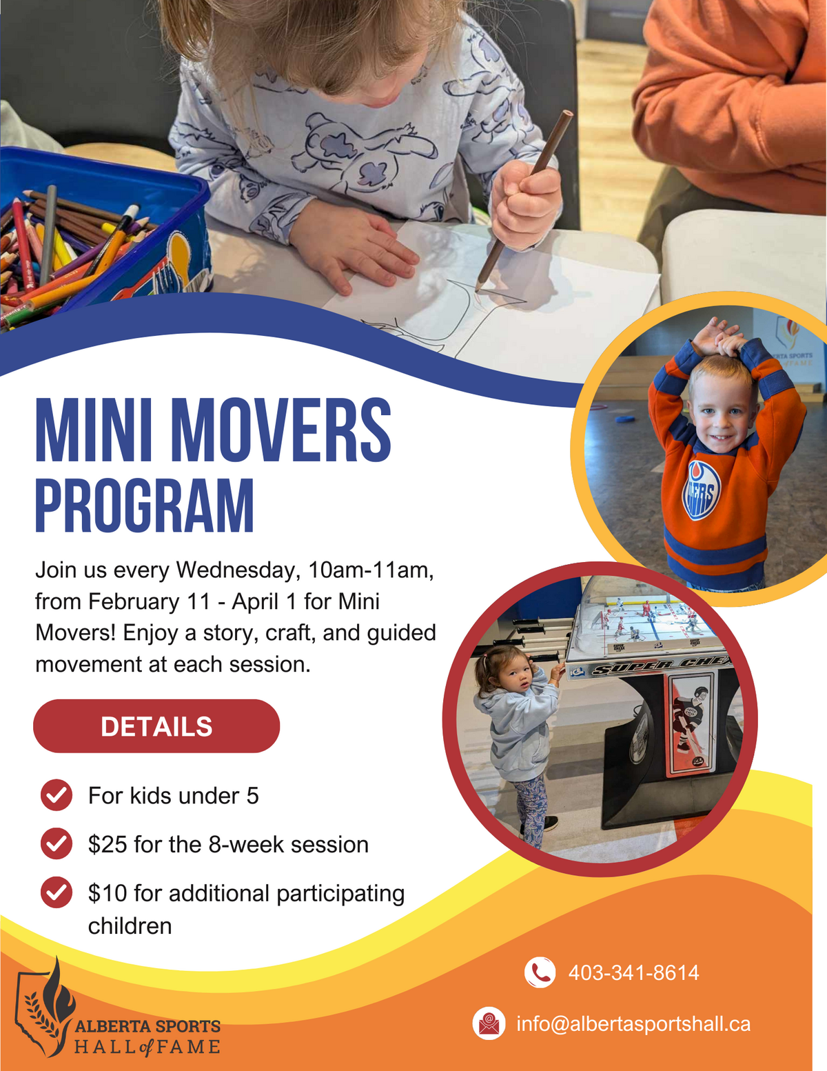 Kids engaging in arts and crafts activities at a community centre.