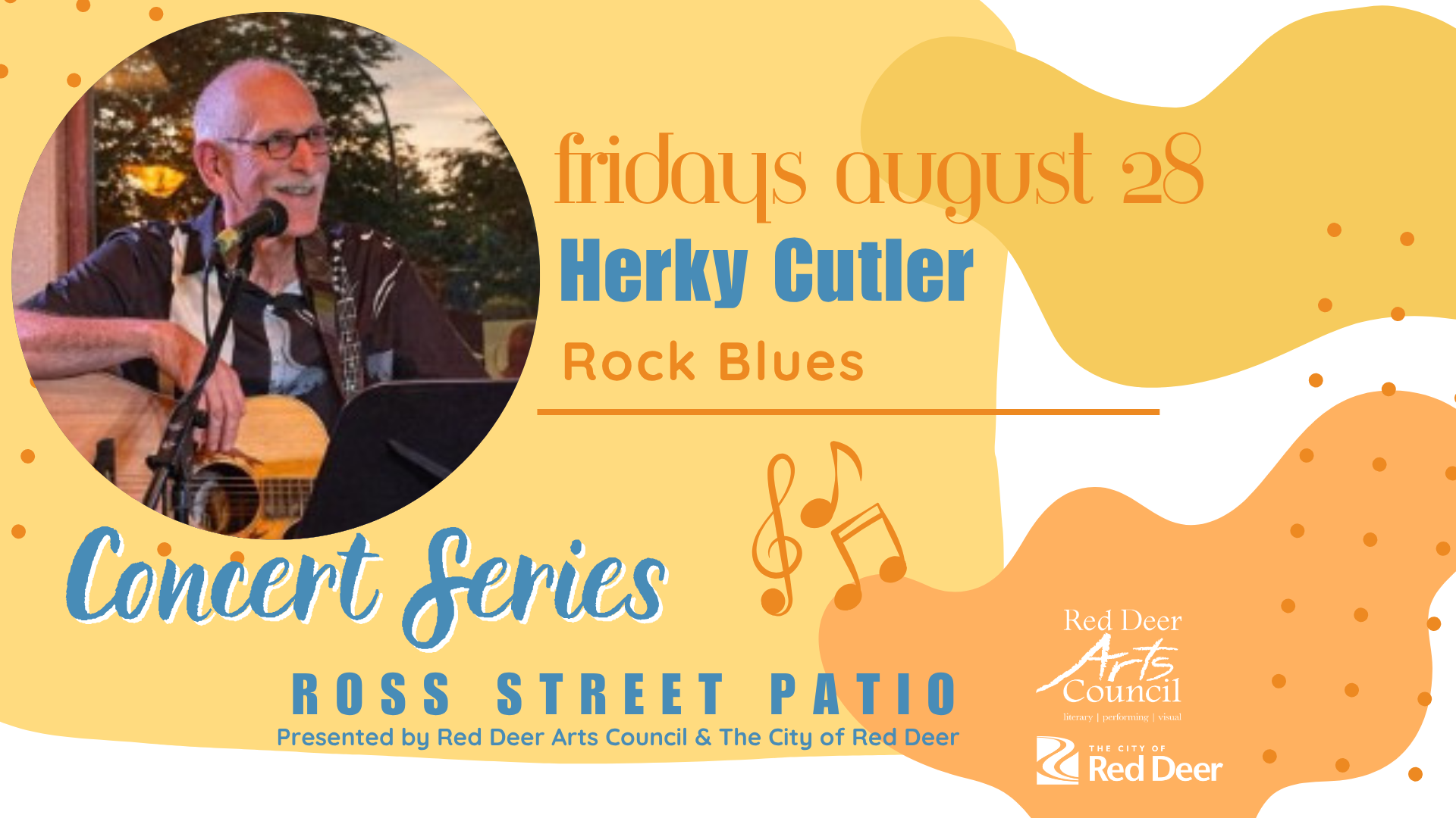 Herky Cutler Ross Street Patio Concert Series event graphic