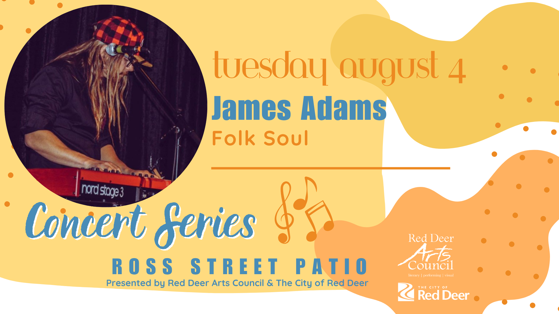 James Adams Ross Street Patio Concert Series event graphic