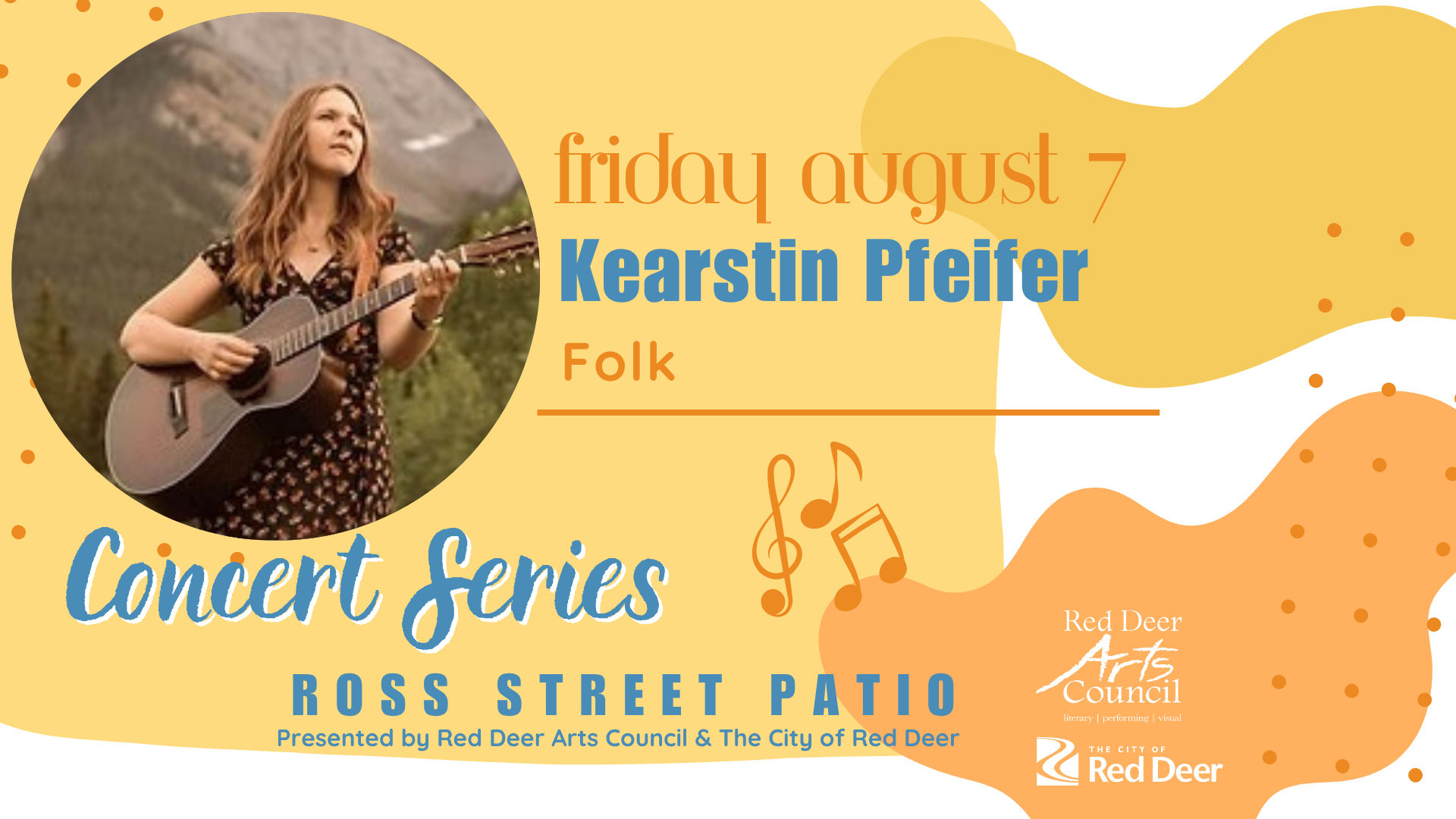 Kearstin Pfeifer Ross Street Patio Concert Series event graphic