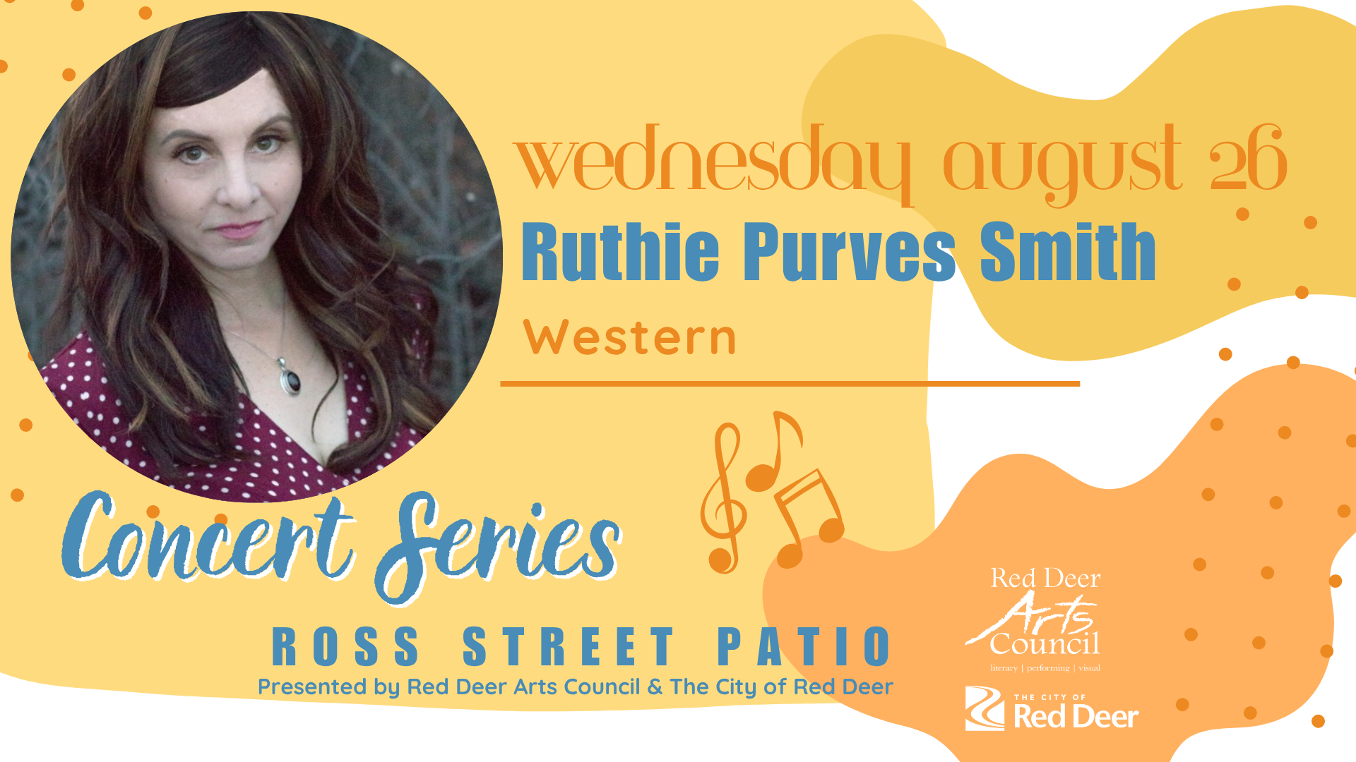 Ruthie Purves Smith Ross Street Patio Concert Series event graphic