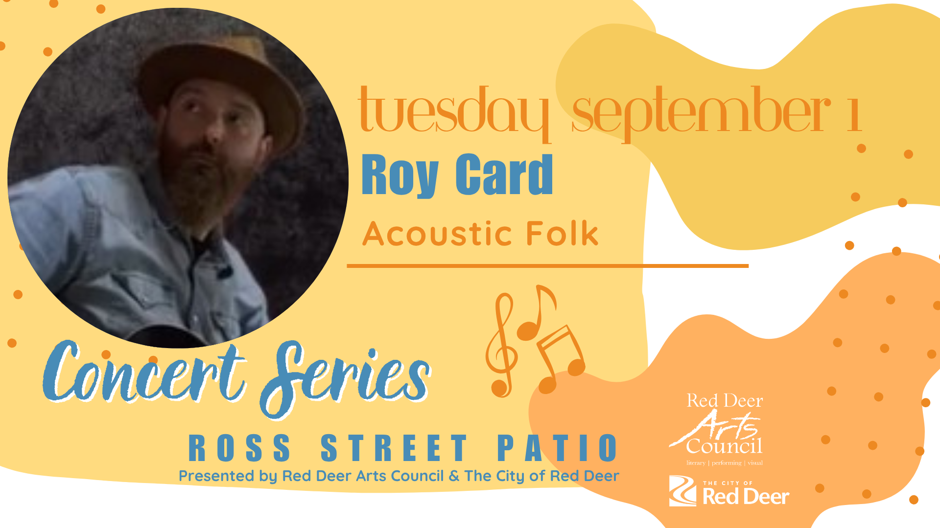 Roy Card Ross Street Patio Concert Series event graphic