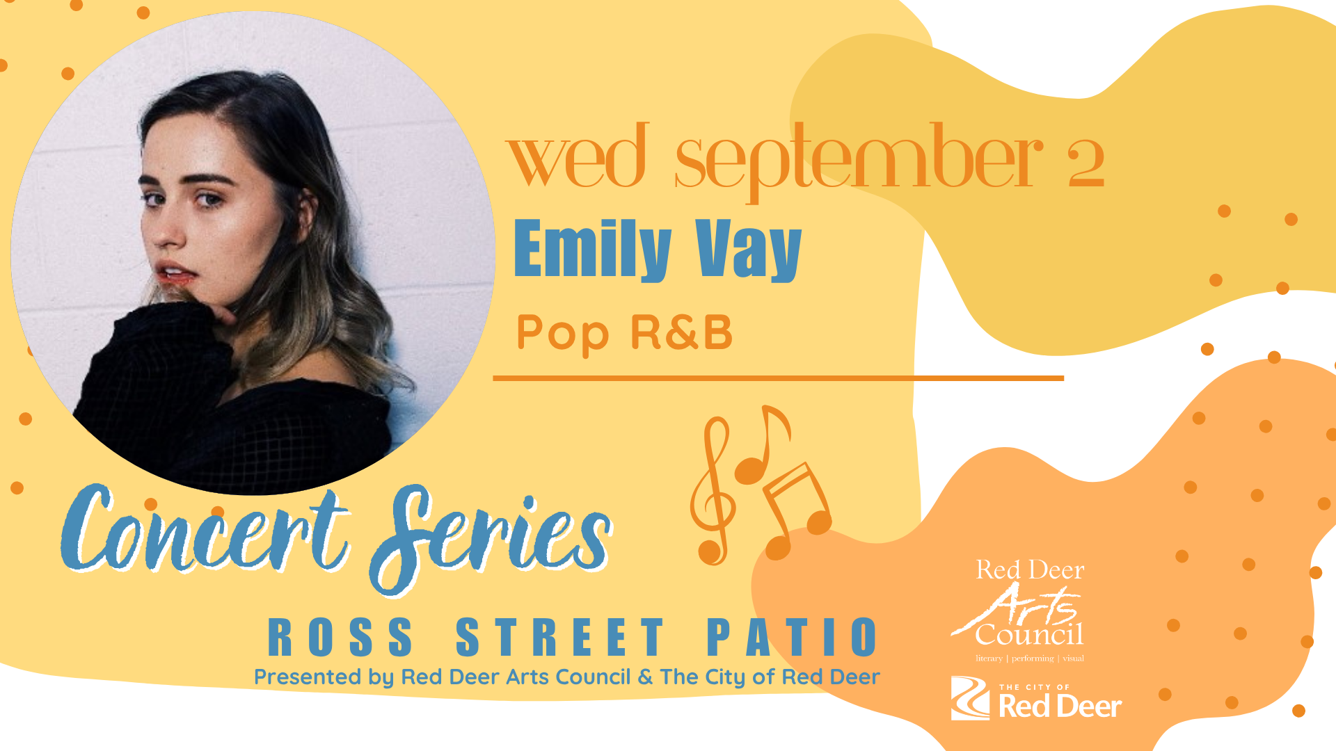 Emily Vay Ross Street Patio Concert Series event graphic