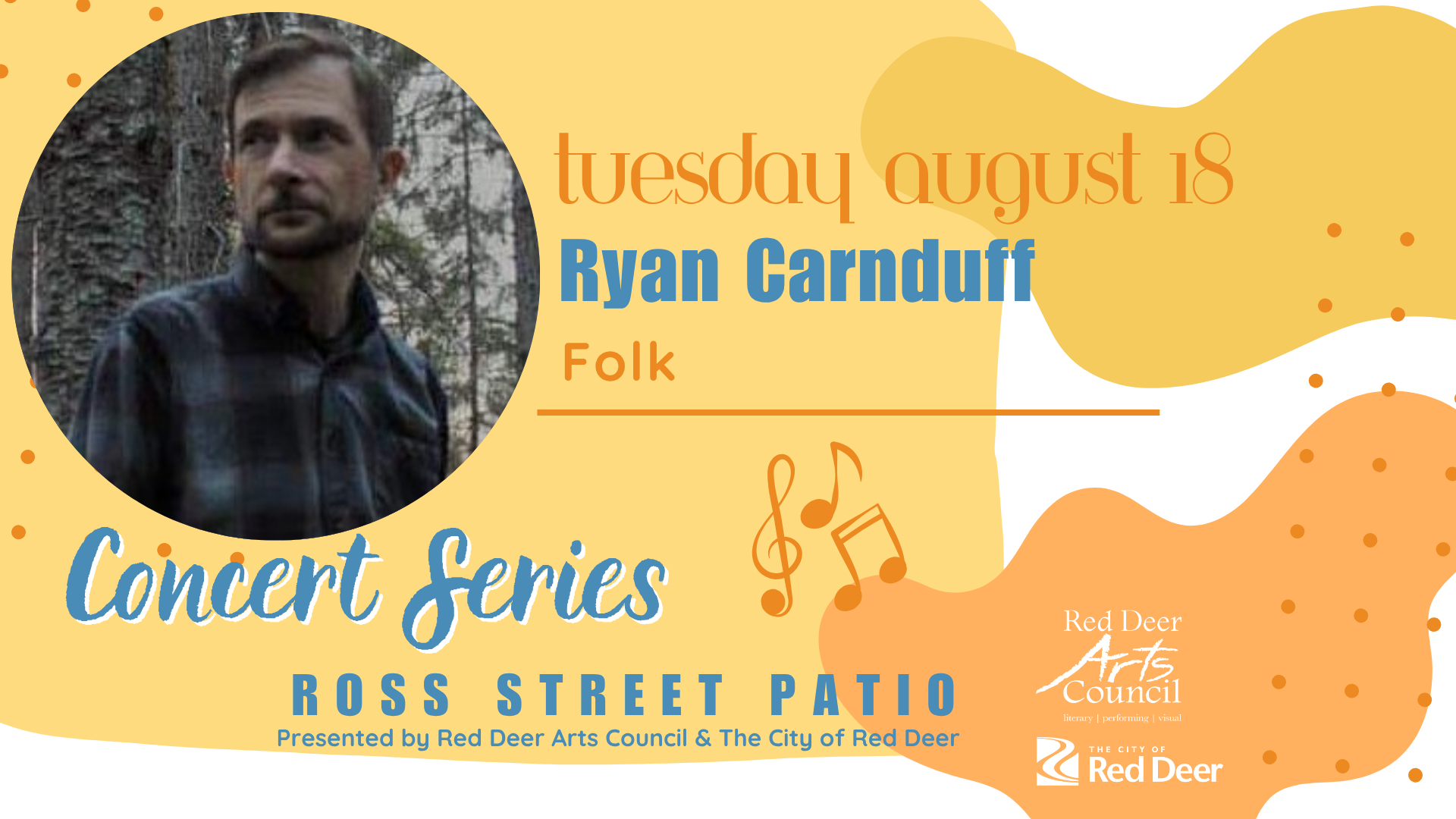 Ryan Carnduff Ross Street Patio Concert Series event graphic