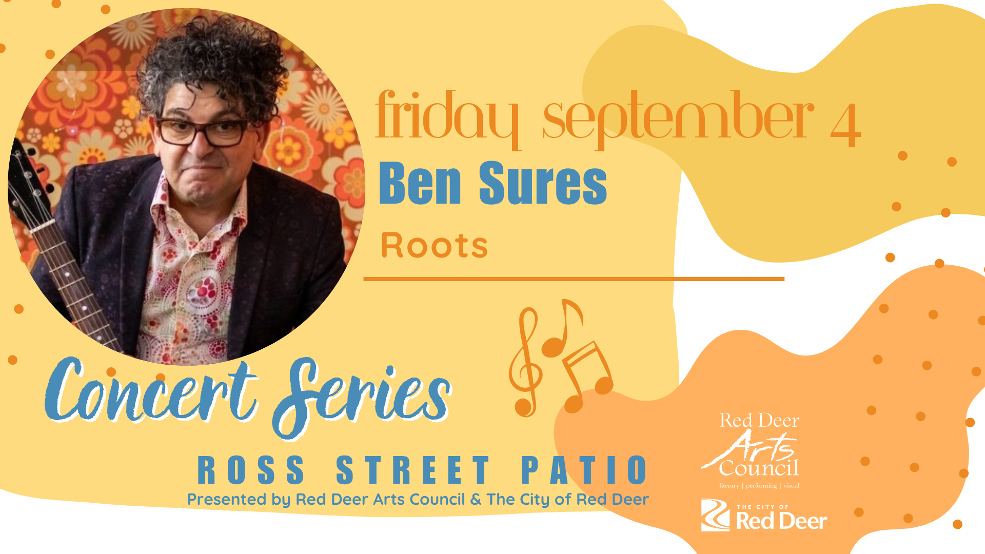 Ben Sures Ross Street Patio Concert Series event graphic