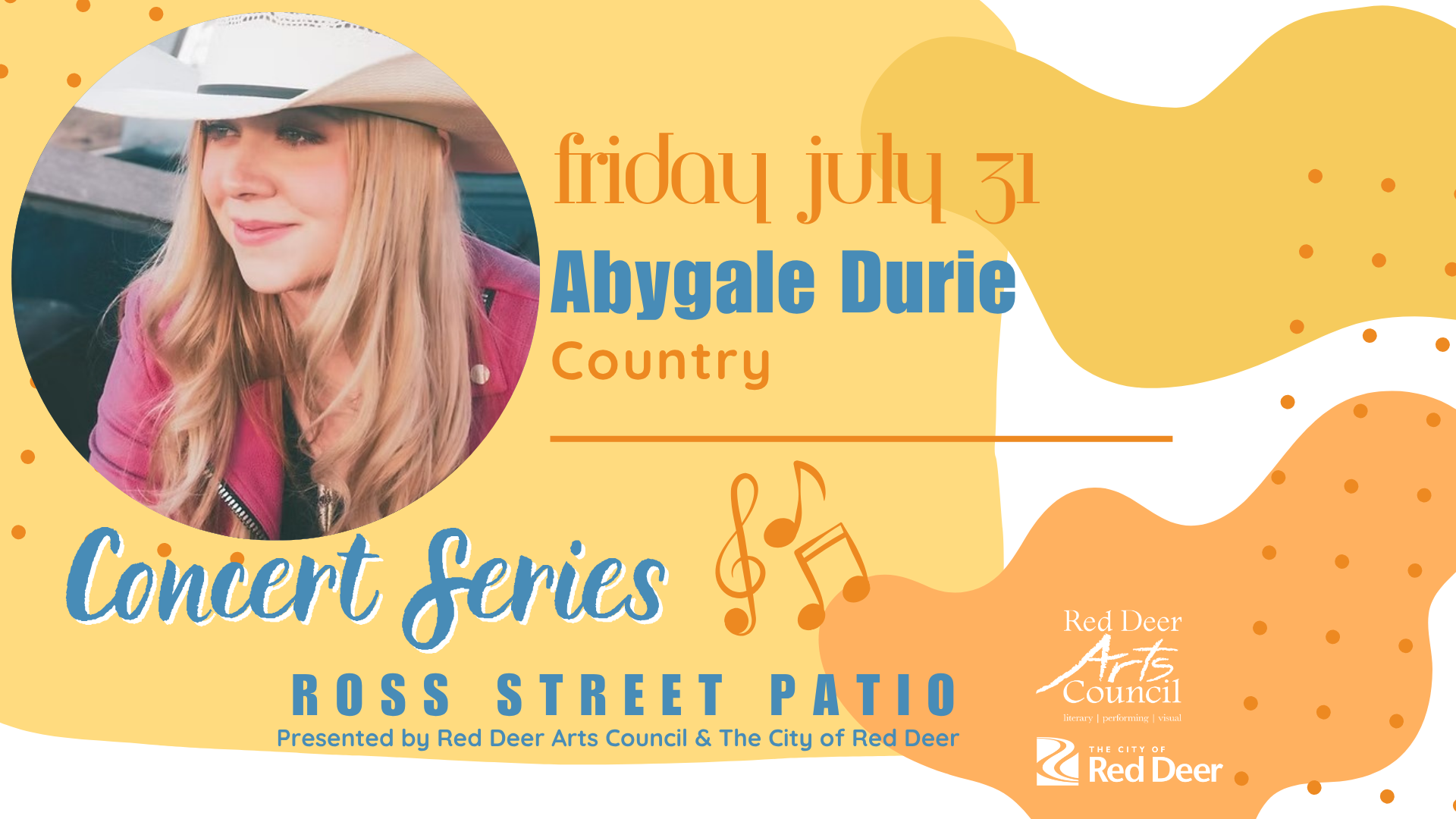 Abygale Durie Ross Street Patio Concert Series event graphic